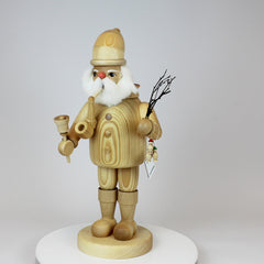 Smoker Large Natural Santa Claus with Bell