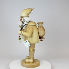Smoker Large Natural Santa Claus with Bell
