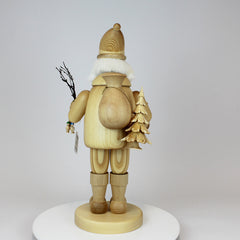 Smoker Large Natural Santa Claus with Bell
