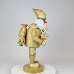 Smoker Large Natural Santa Claus with Bell