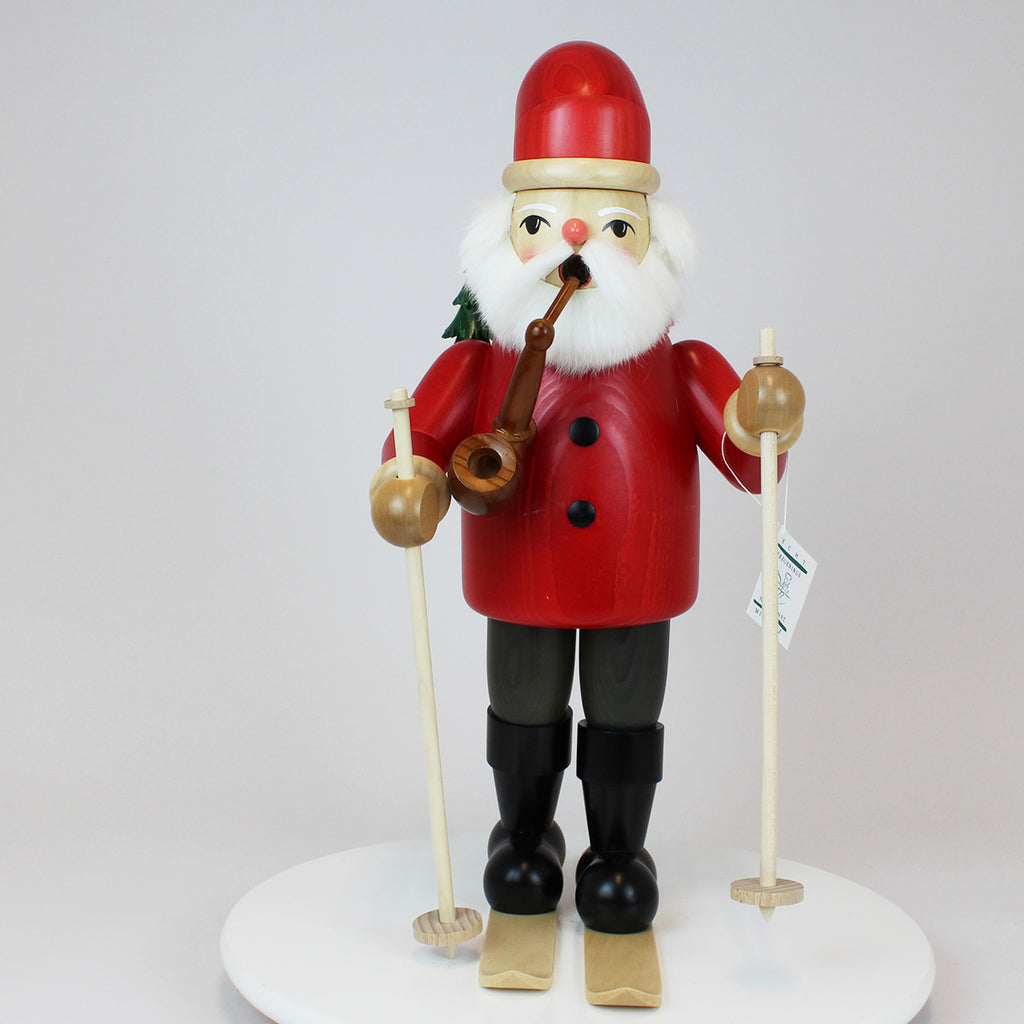 Smoker Large Santa Claus on Ski