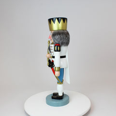 Big King Nutcracker White