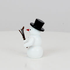 Snowman with Twig Bundle