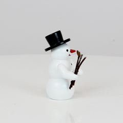 Snowman with Twig Bundle