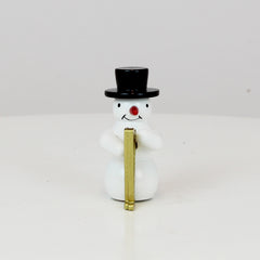 Snowman with Large Harp