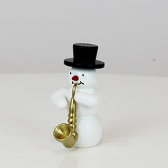 Snowman with Saxophone