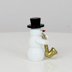 Snowman with Saxophone