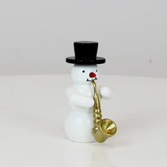Snowman with Saxophone
