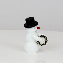 Snowman with Tambourine