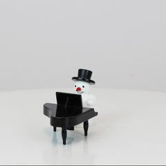 Snowman with Grand Piano