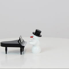 Snowman with Grand Piano