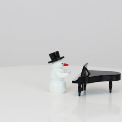 Snowman with Grand Piano