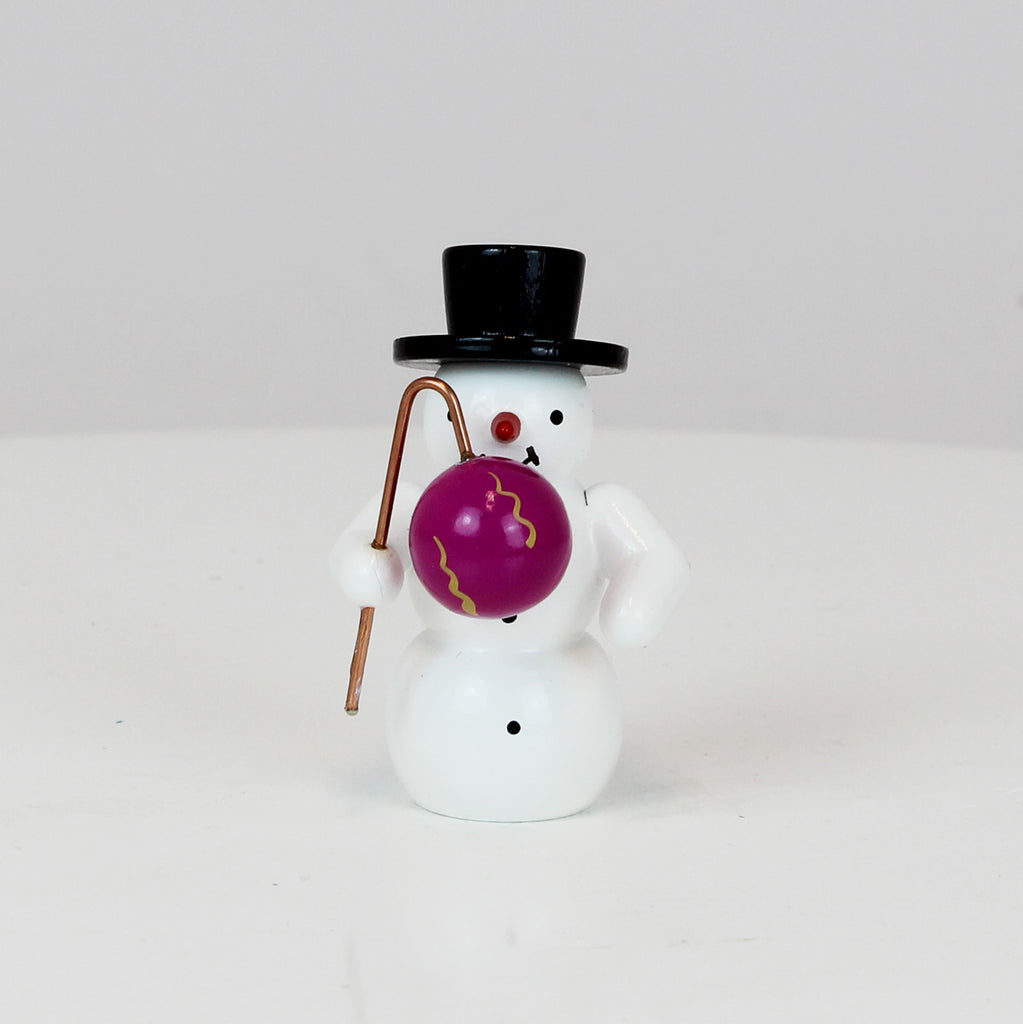 Snowman with Purple Lantern