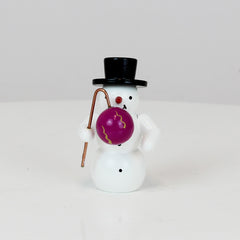 Snowman with Purple Lantern
