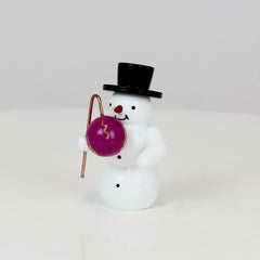 Snowman with Purple Lantern