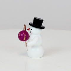 Snowman with Purple Lantern