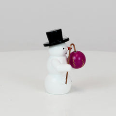 Snowman with Purple Lantern