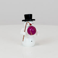 Snowman with Purple Lantern
