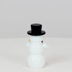 Snowman with Bird and Bowl