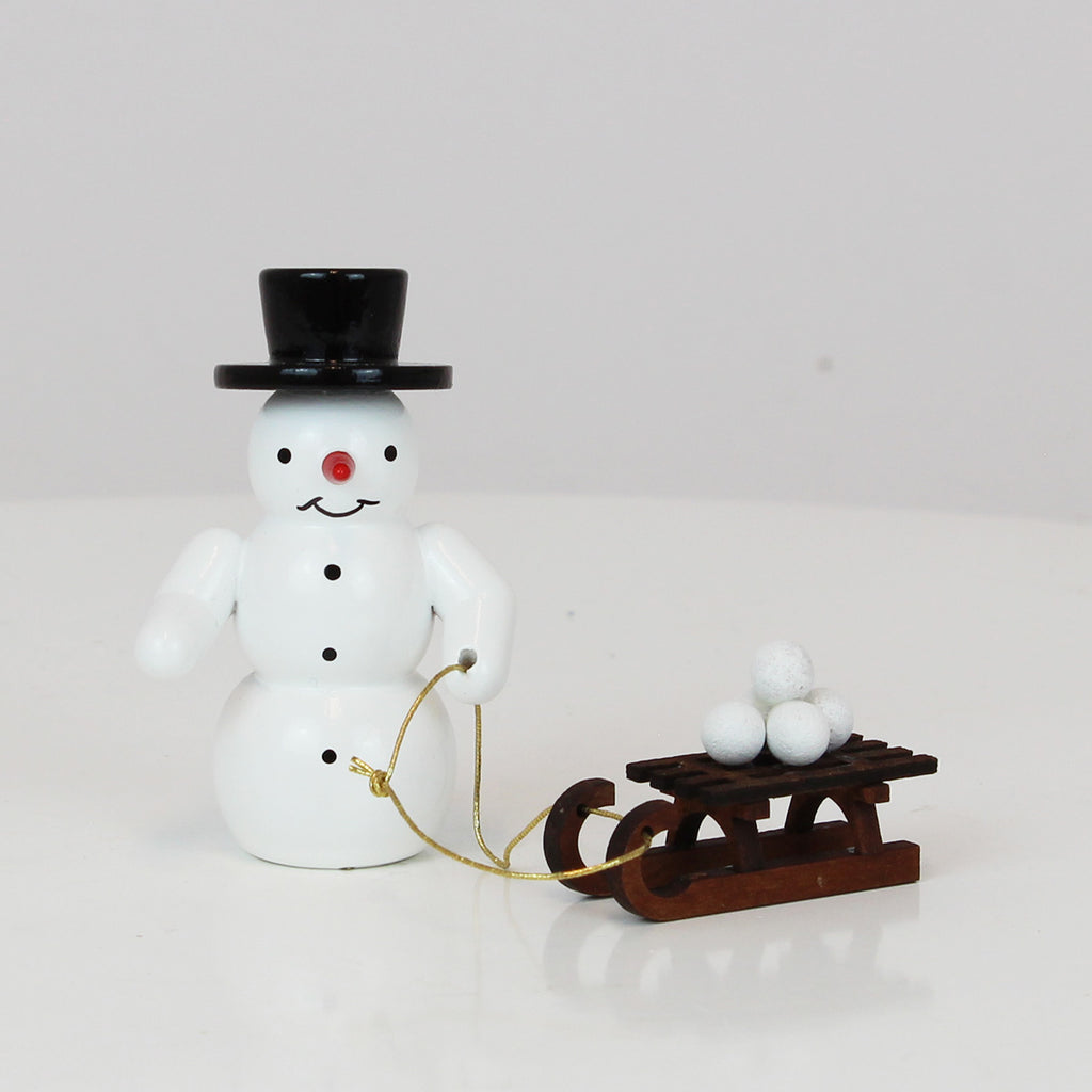 Snowman with Sled
