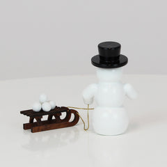 Snowman with Sled