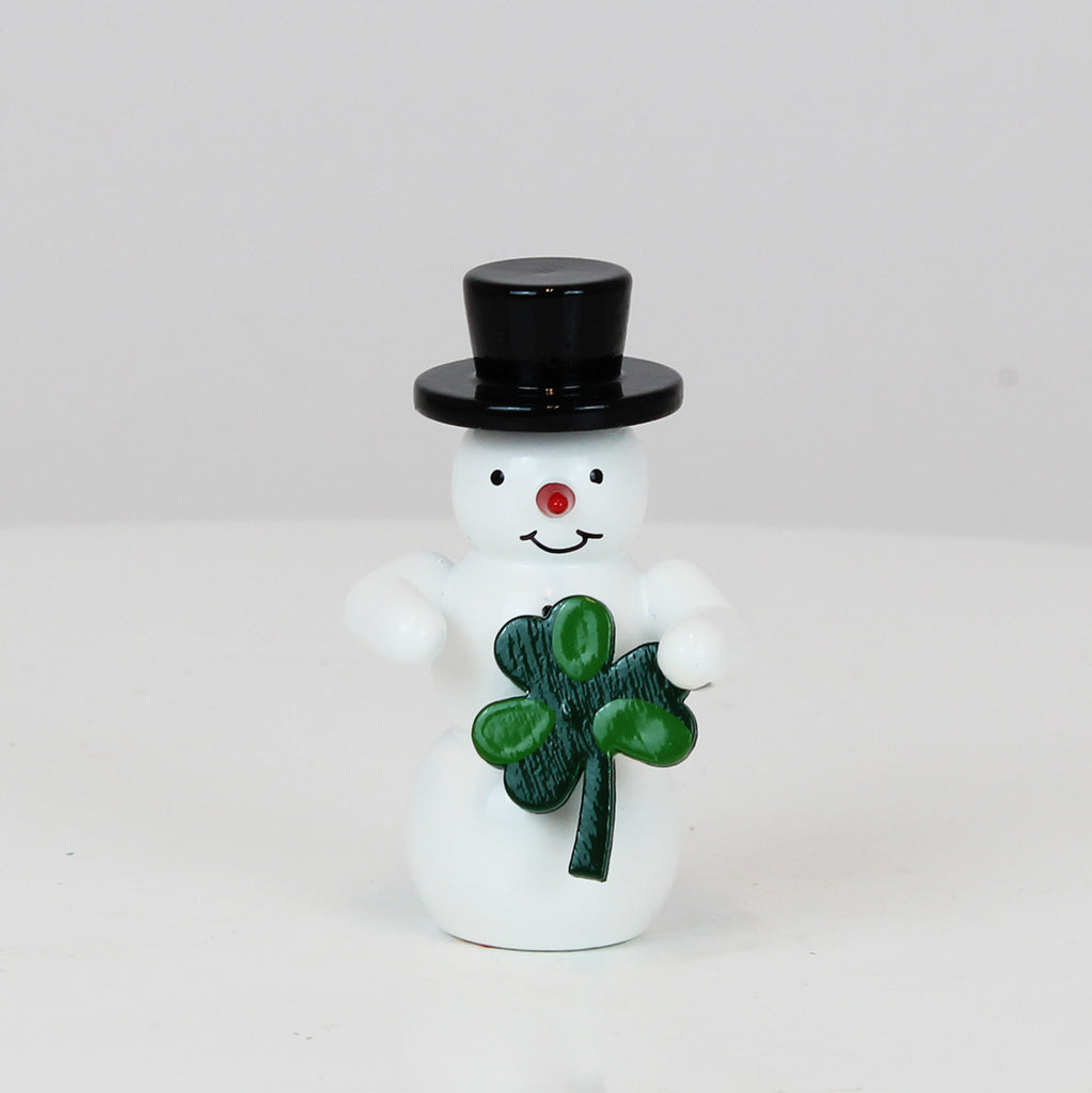 Snowman with Clover