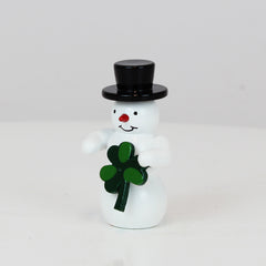Snowman with Clover