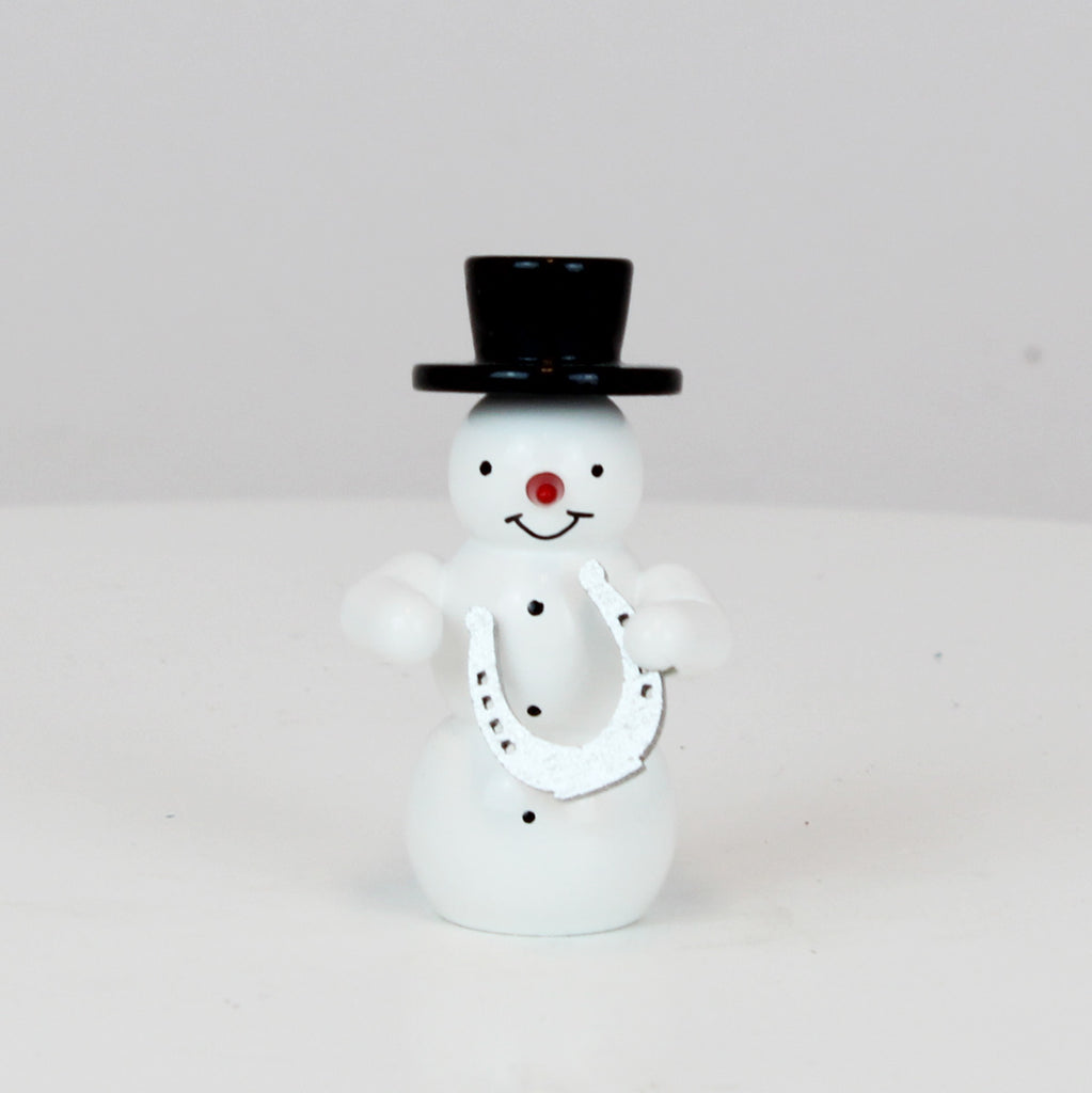 Snowman with Horseshoe
