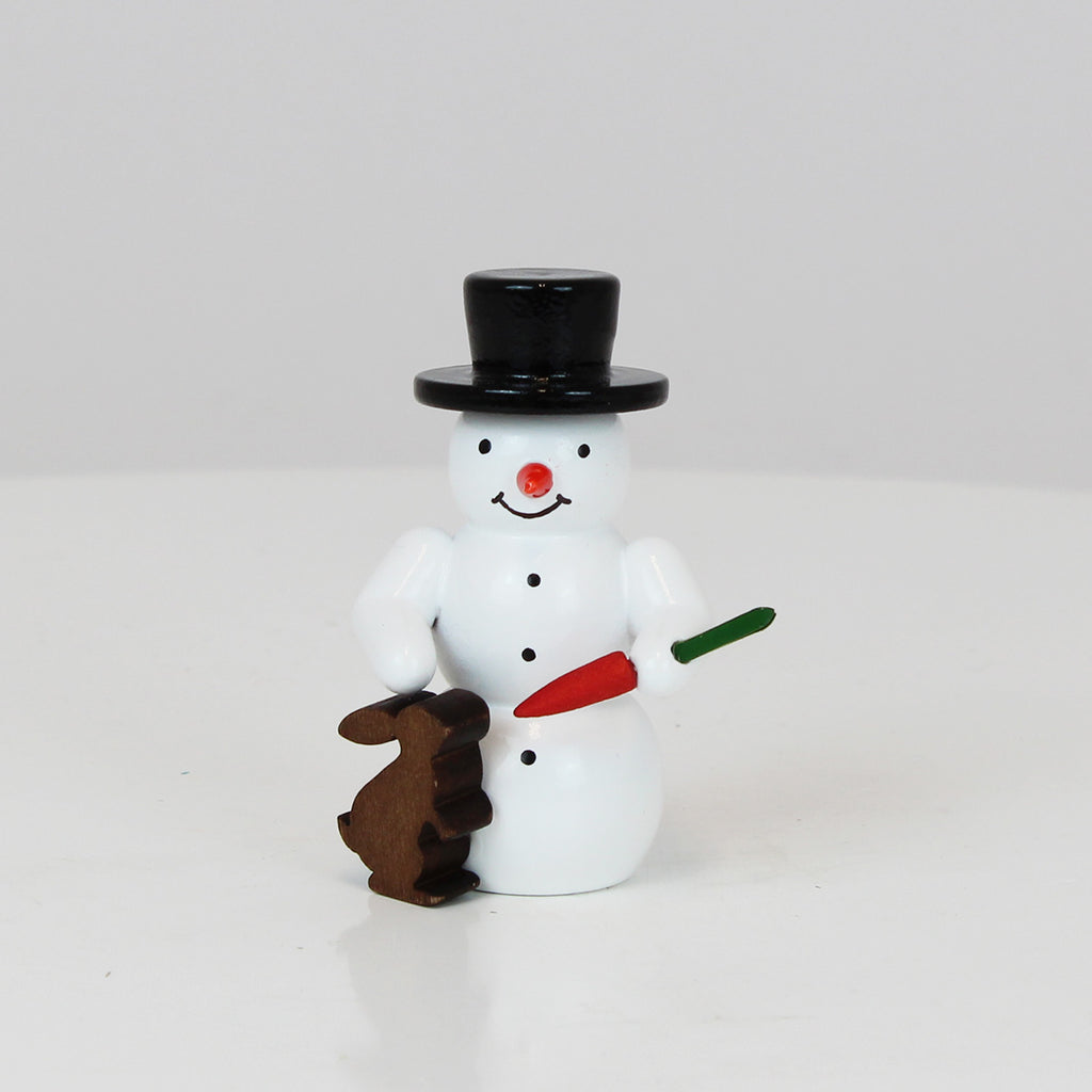 Snowman with Rabbit and Carrot