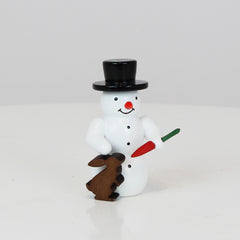 Snowman with Rabbit and Carrot