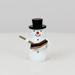 Snowman with Book and Pencil