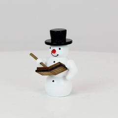 Snowman with Book and Pencil