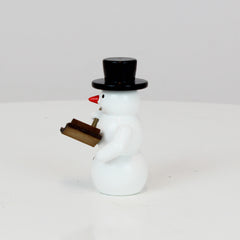 Snowman with Book and Pencil
