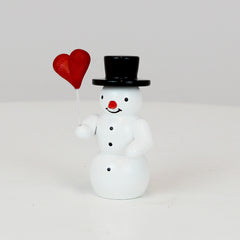 Snowman with Heart Balloon