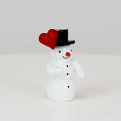 Snowman with Heart Balloon