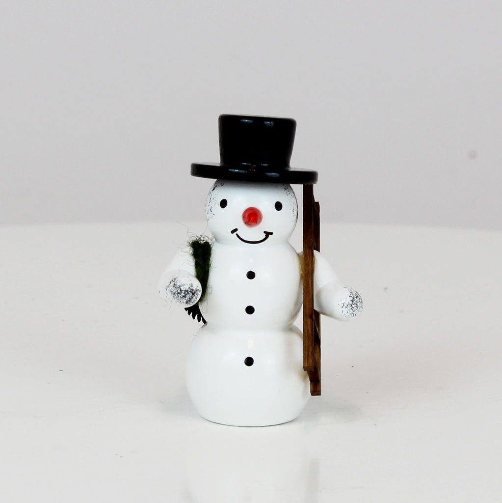 Snowman with Ladder and Broom