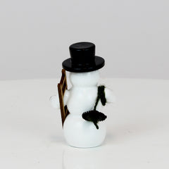 Snowman with Ladder and Broom