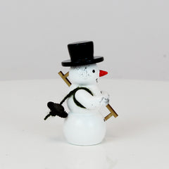 Snowman with Ladder and Broom