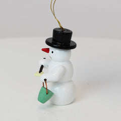 Schmuck Schneemann mit Schaufel und Eimer