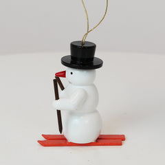 Ornament Snowman with ski