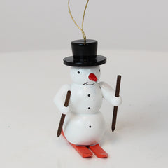 Ornament Snowman with ski