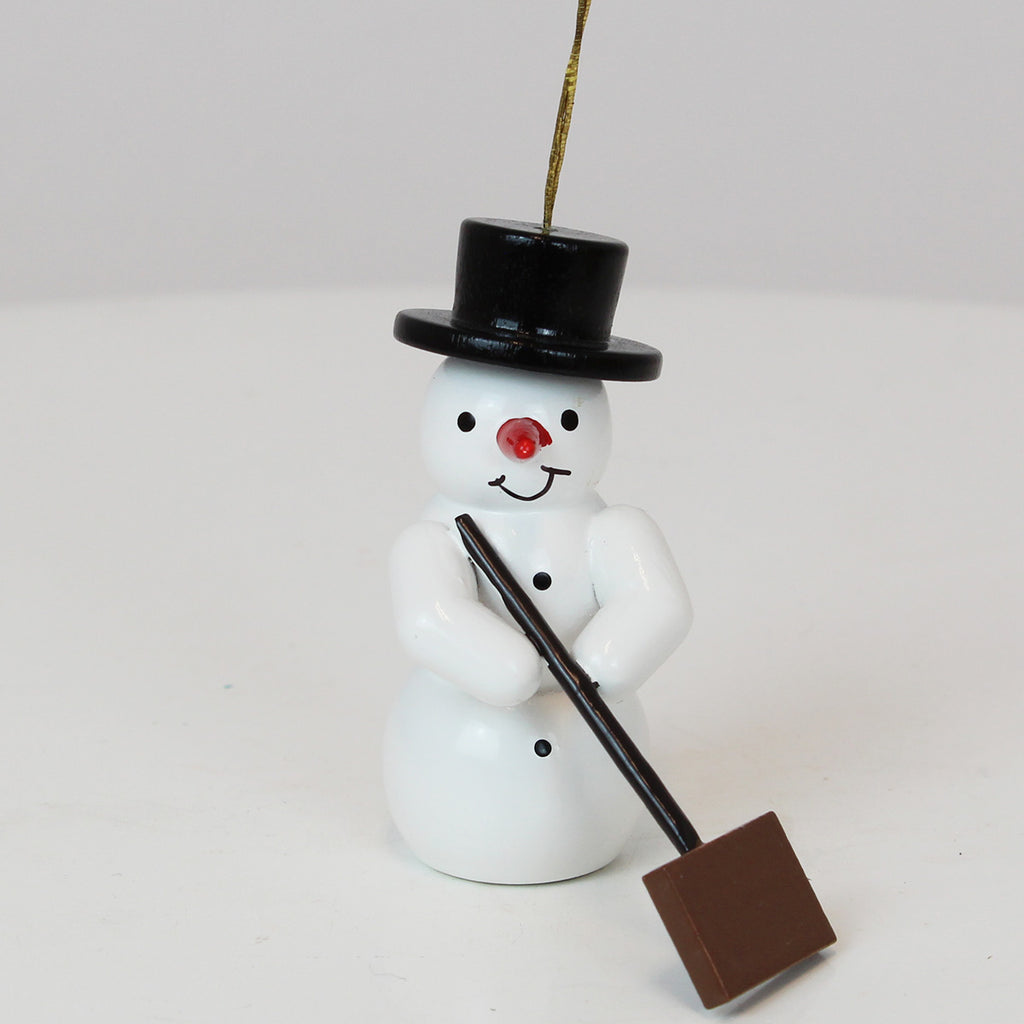 Ornament Snowman mit Schneepusher