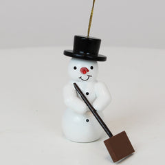 Ornament Snowman mit Schneepusher