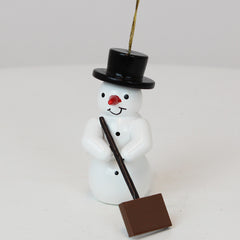 Ornament Snowman mit Schneepusher