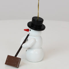 Ornament Snowman mit Schneepusher