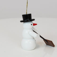 Ornament Snowman mit Schneepusher