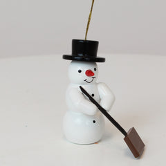 Ornament Snowman mit Schneepusher