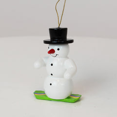 Schmuck Schneemann mit Snowboard