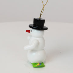 Schmuck Schneemann mit Snowboard
