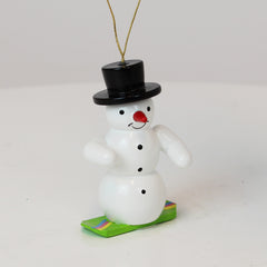 Schmuck Schneemann mit Snowboard